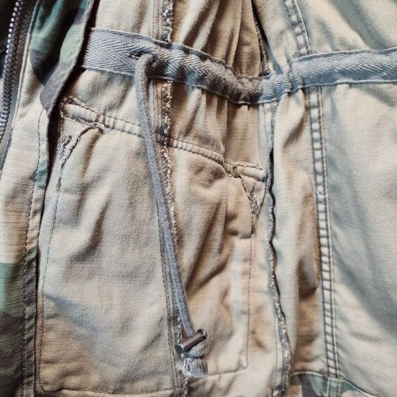 Free People Not Your Brothers Camo Surplus Jacket Military‎ Inspired Moto SZ XS - Picture 9 of 13